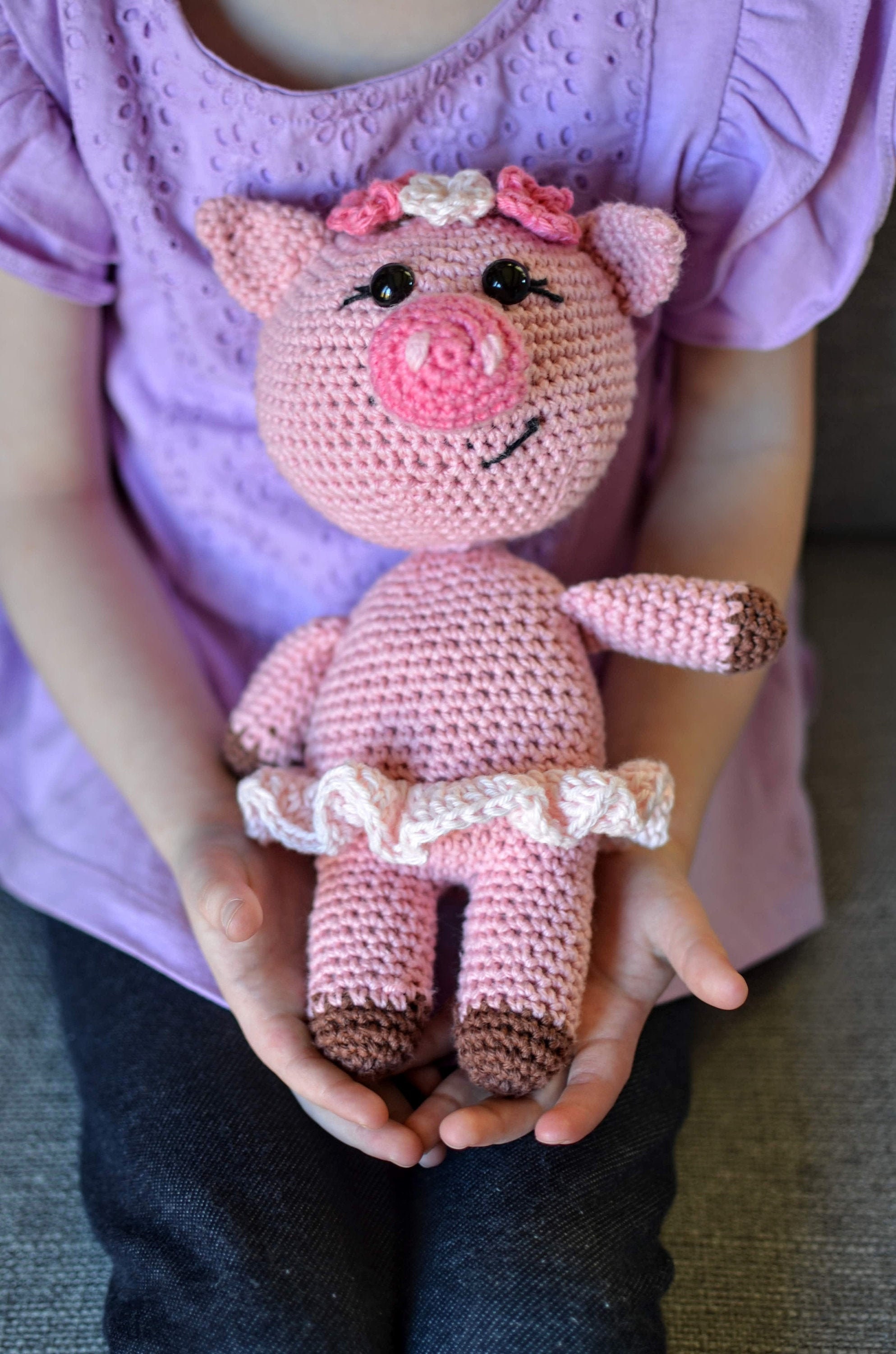 39 Pig Crochet Patterns: Create Adorable Piggy Projects for All Ages! 36 Miss Petunia Pig Amigurumi Crochet (pattern Only)