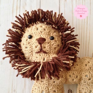 Leo the Lion Granny Square Crochet Pattern PATTERN ONLY image 3