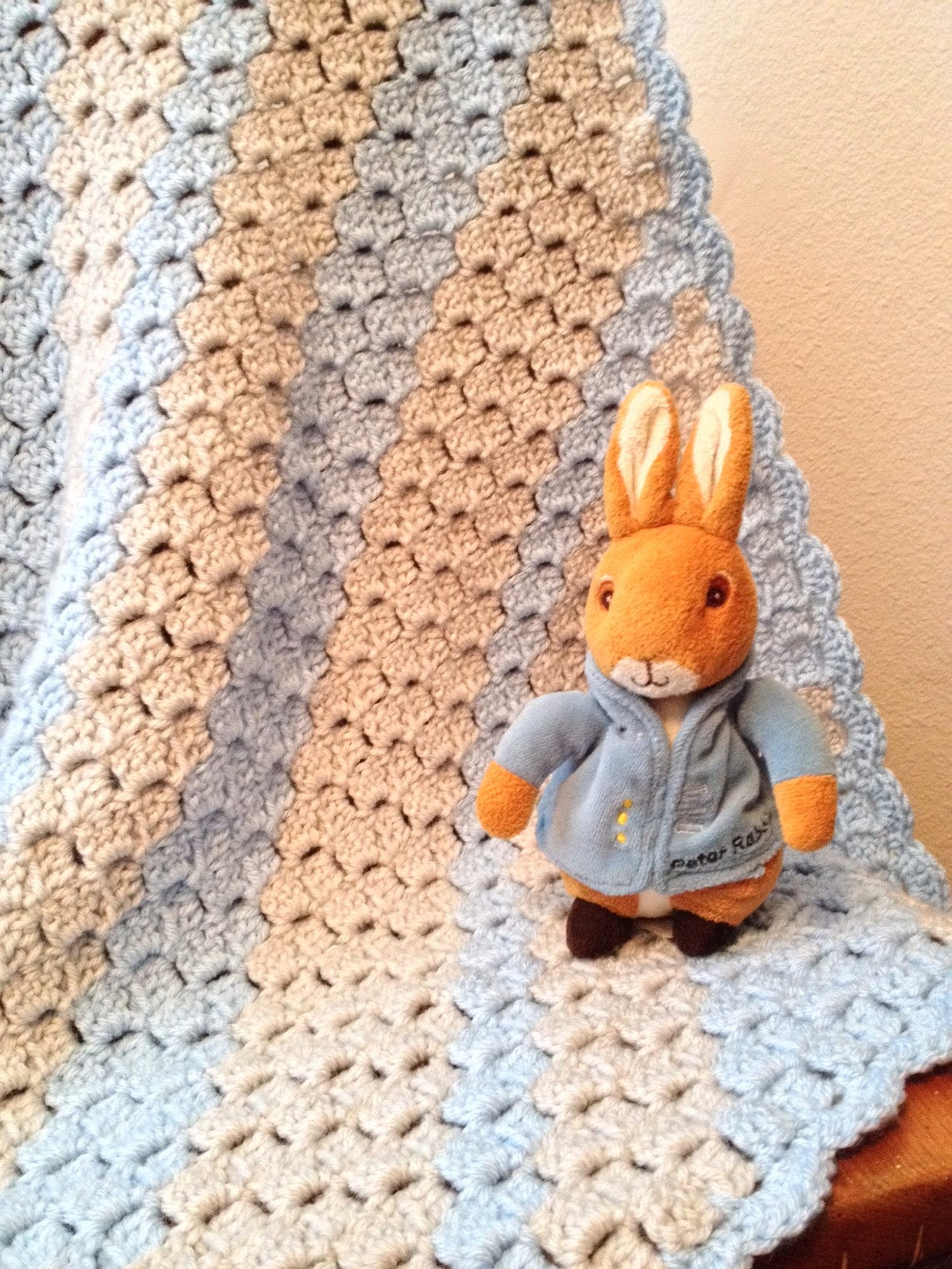 Baby Boy Blue Blanket PATTERN ONLY Etsy