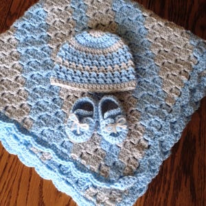 Baby Boy Blue Crochet Pattern Set PATTERNS ONLY image 2