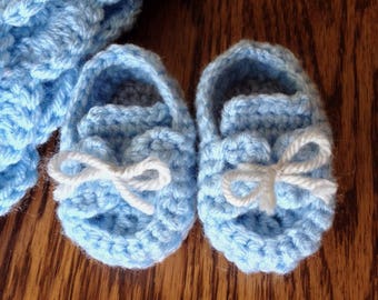 Chaussons bébé garçon bleus (MODÈLE UNIQUEMENT)