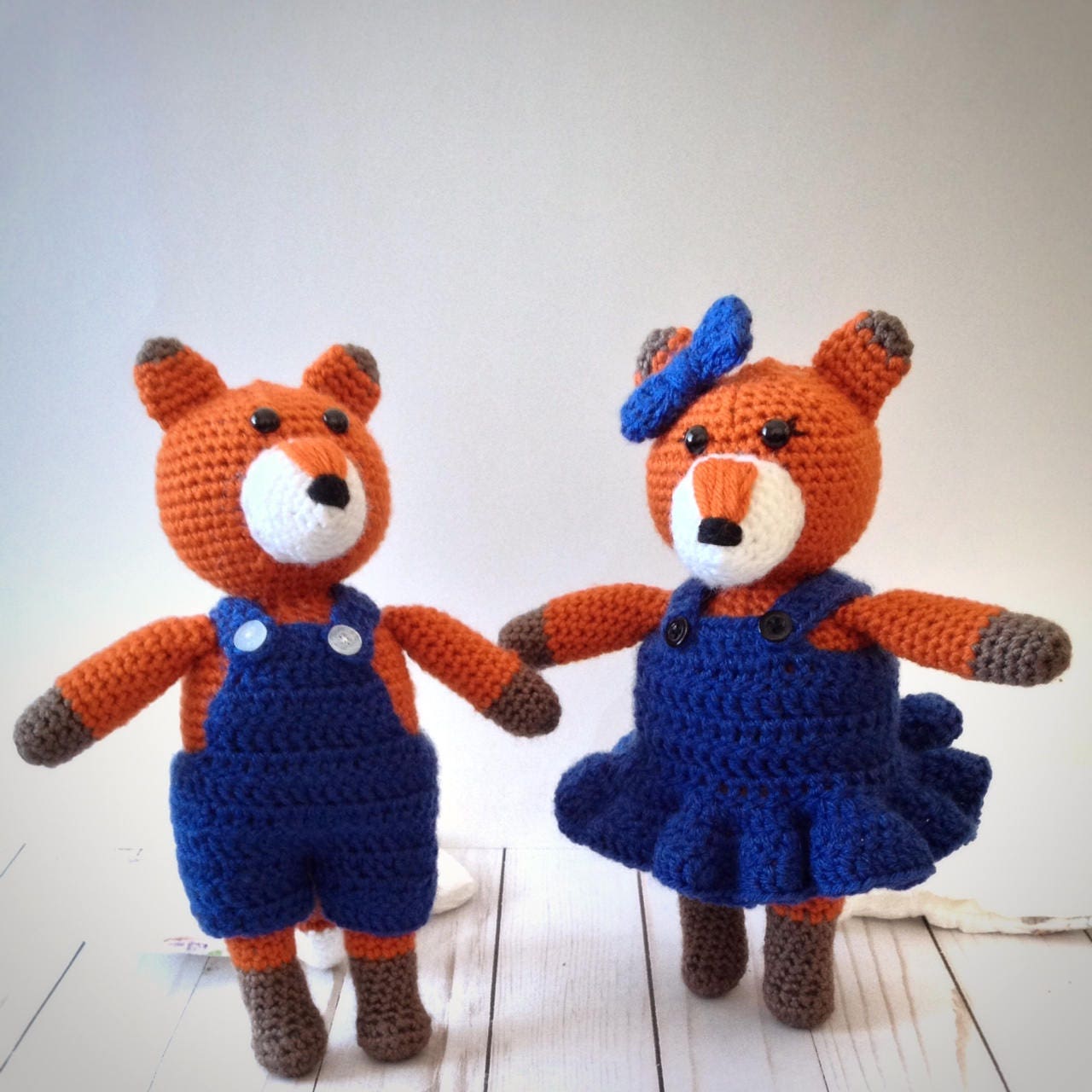 Felix & Fiona Fox PATTERN ONLY Etsy