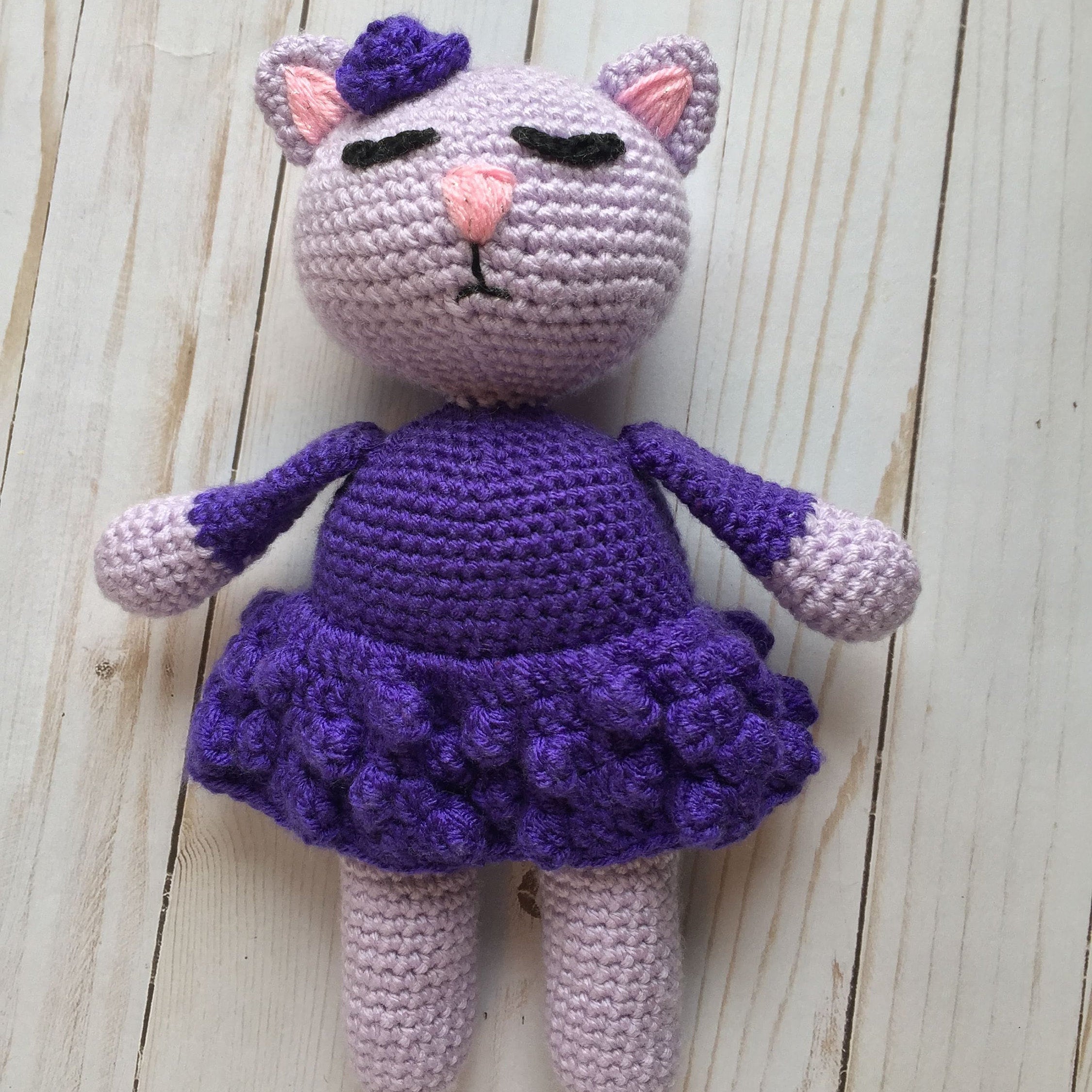 40 Kitty Crochet Patterns: Create Adorable Feline Friends at Home 38 Crochet Bubble Skirt Kitty Cat Amigurumi Pattern (pattern