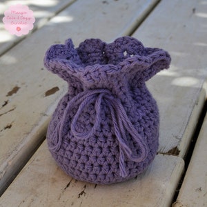 Little Treasures Crochet Pouch PATTERN ONLY image 1