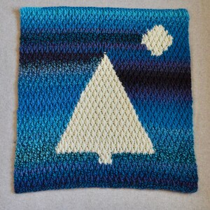 Moonshadow Baby Blanket Crochet Graphgan Pattern (PATTERN ONLY)