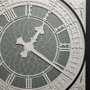 Big Ben Clock Face 8-layer Papercut Sculpture Panel 11"x14" Unframed - Etsy