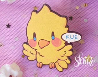 Houten Chocobo-pin - Final Fantasy