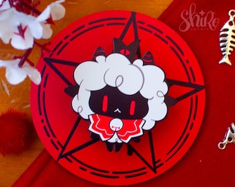 Cult of the Lamb Wooden Pin