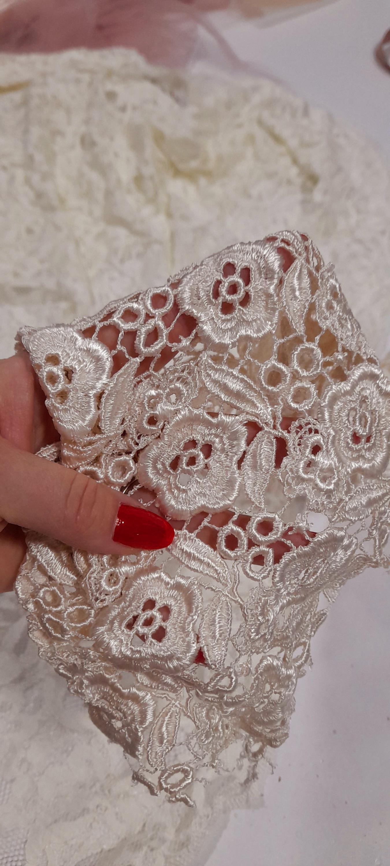 l*a様 organdy bolero lace patchwork ライトブル Lace Bolero IL305 - Acubi style | LEWKIN