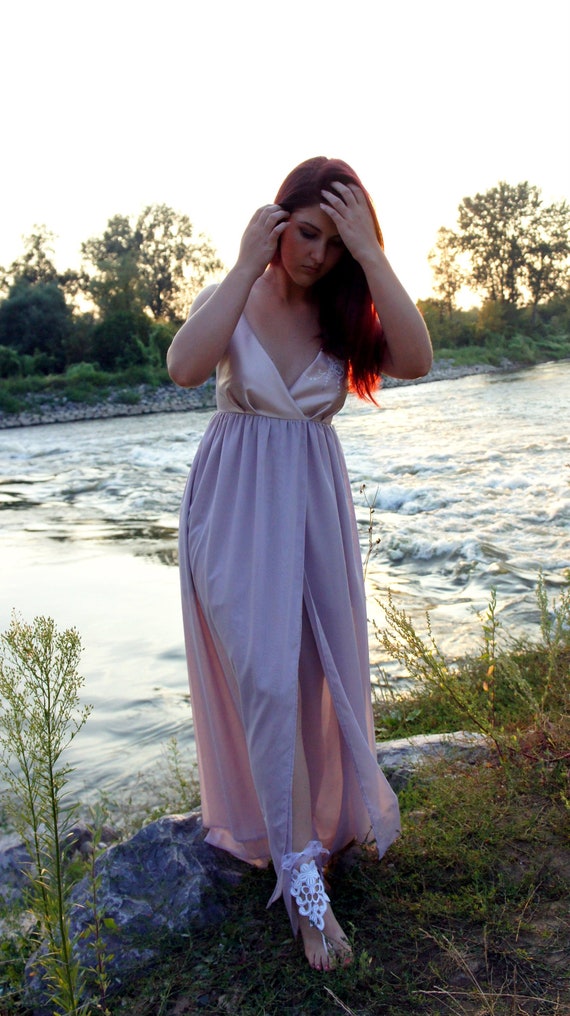 flowy engagement dress