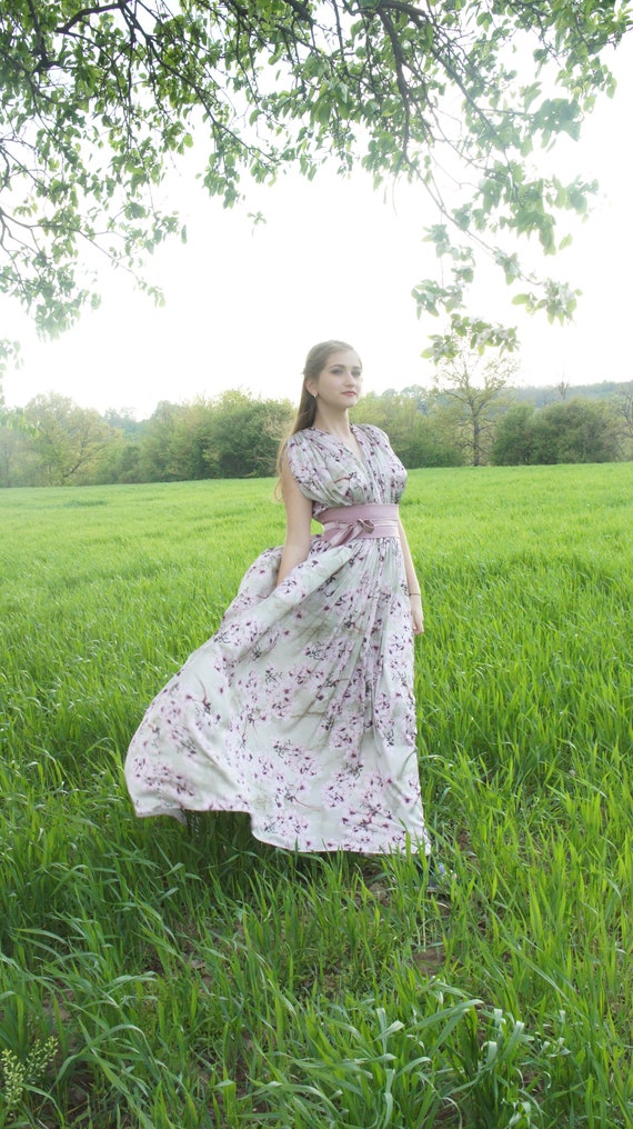 flowy engagement dress