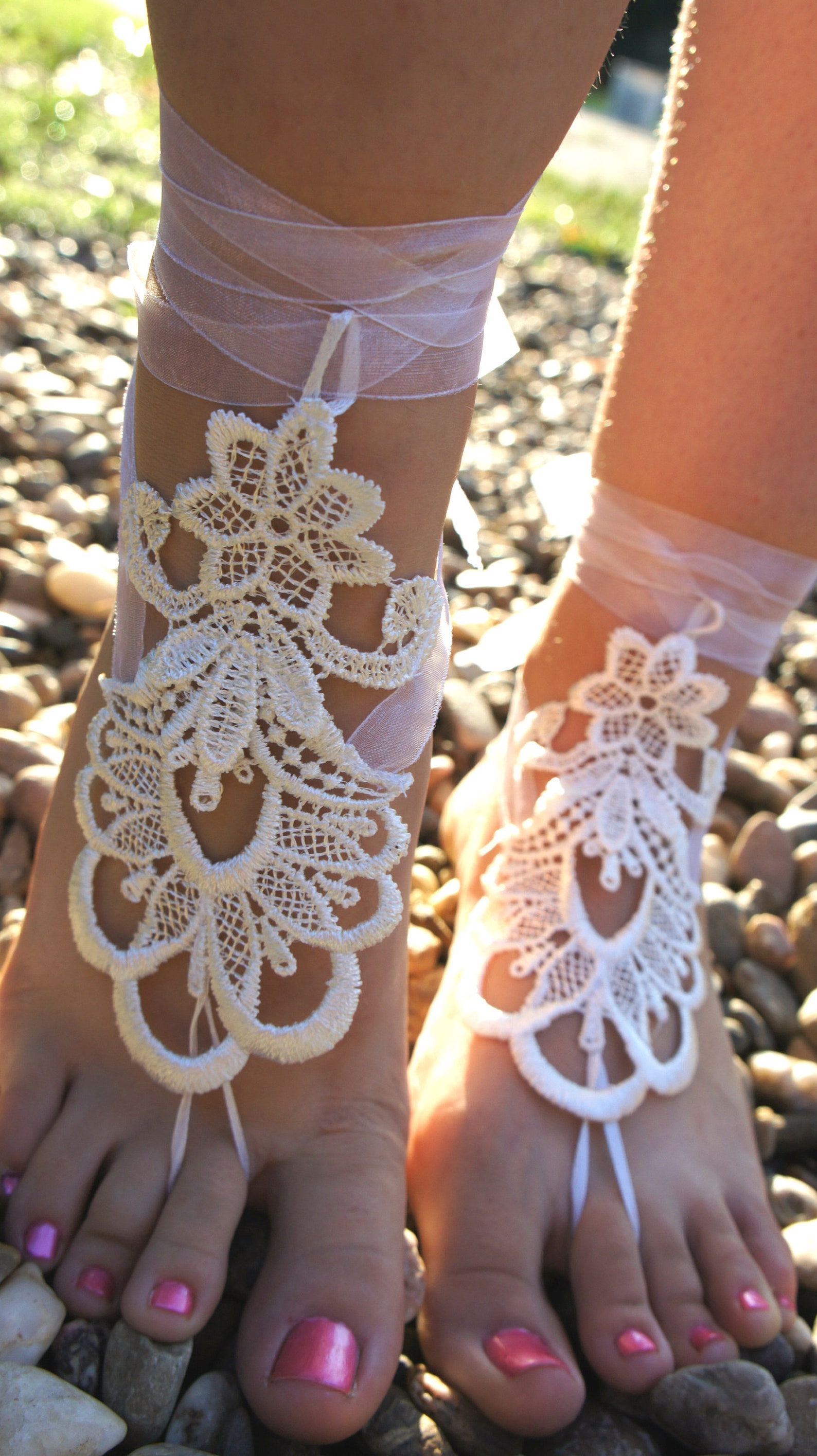 footless beach sandals