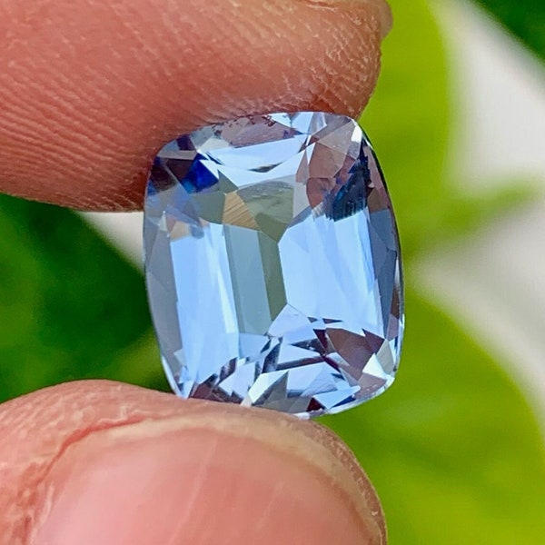 Genuine Santa Maria Aquamarine Gemstone, Loupe Clean Aquamarine Cut Stone Long cushion Cut, Aquamarine Birthstone Jewelry Making,3.55 CT