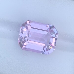 AAA Pink Kunzite Gemstone: Emerald Cut, 14.80 CT, November Birthstone