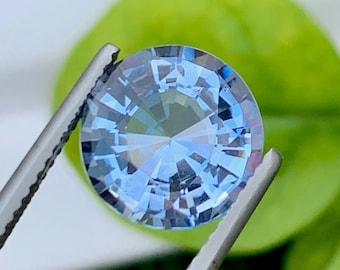 Brazilian Santa Maria Aquamarine Gemstone: Round Faceted Loose Stone, 4.30 CT