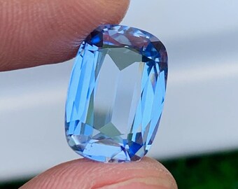 Santa Maria Aquamarine Gemstone: 5.20 CT Brazilian Cushion Cut Stone
