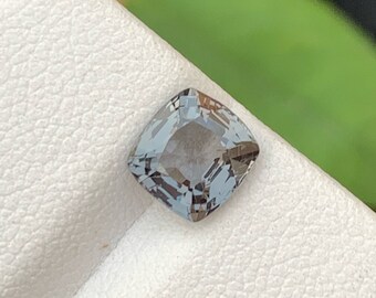 Burma Grey Spinel Gemstone: Natural Faceted Loose Spinel, 1.95 Carats