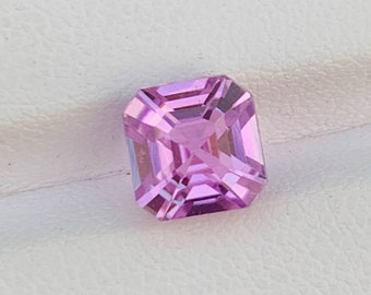 Kunzita lilás para joias, gema facetada de kunzita rosa, 2,90 ct