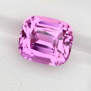 Pink Kunzite Gemstone: 14.65 CT Cushion Cut, Afghanistan Origin