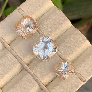 Imperial Yellow Topaz Loose Gemstone Set: Faceted November Birthstone, 24.15 CT