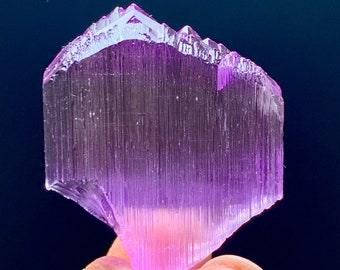 Natural Pink Kunzite Crystal Double Termination, With Mountain Terminations From Afghanistan - 21.29 Gram , 42*34*7 mm