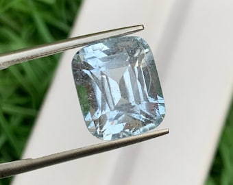 Aigue-Marine Naturelle Santa Maria Brésil - 1.92 Ct - Taille Émeraude - Bleu Profond VVS - Neuf Sans Emballage