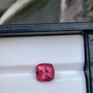 Natural Pink Tourmaline Gemstone For Ring Making , Cushion Cut Jewelry Size Faceted Tourmaline Stone, flawless tourmaline gemstone, 3.50 CT