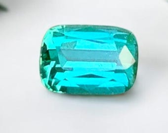 Green Tourmaline Gemstone: 2.10 CT Cushion Cut, Afghanistan