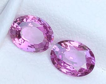 Certified Purple Sapphires Pair,2.11 Cts Fancy Cut Sapphires from Madagascar