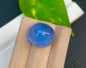 天然サンタマリアアクアマリンカボション：ディープスカイブルーの宝石 