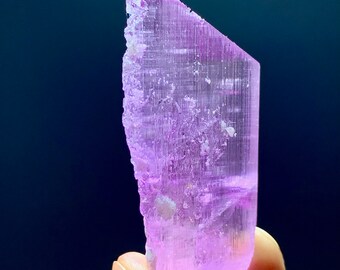 Natural Pink Kunzite Crystal, Double Terminated from Afghanistan