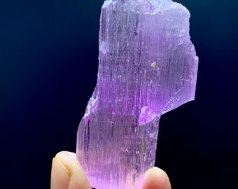 Natural Pink Kunzite Crystal, Double Terminated Mineral Specimen, Afghanistan Origin