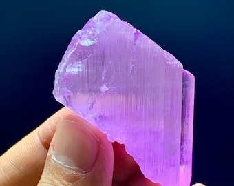 Natural Pink Kunzite Crystal, Double Terminated Mineral Specimen, Afghanistan