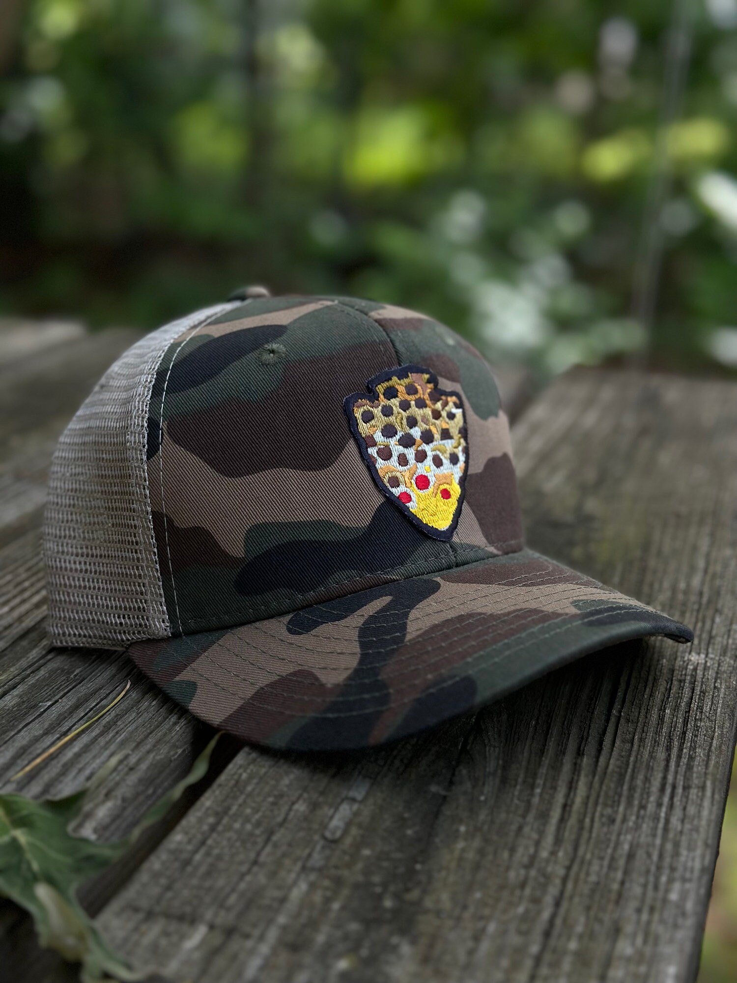 Brown Trout Arrowhead National Park Style Hat 