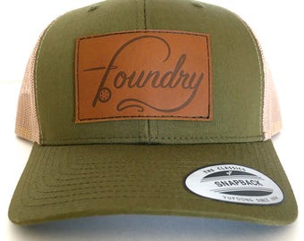 Fly Fishing Hat - Moss/Khaki Curved Bill Trucker