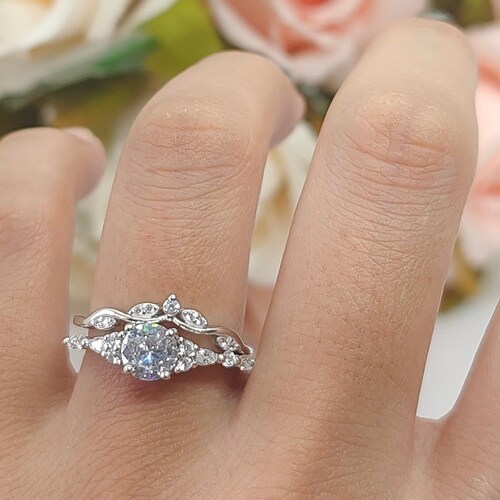 Two Piece Vintage Art Deco Wedding Engagement Anniversary Etsy