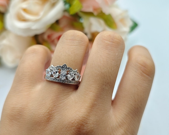 Crown Ring Jewelry Simple | Crown Wedding Ring Design | Crown Jewelry Women  Ring - Rings - Aliexpress