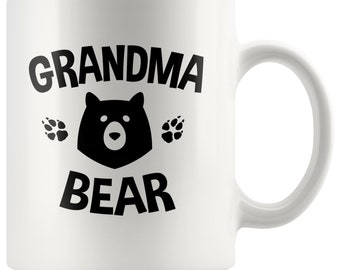 Grandma Bear Coffee Mug - Grandma Mug, Grandma Bear Mug, New Grandma Gift, Gift for Grandma, Family Mugs, Mother's Day
