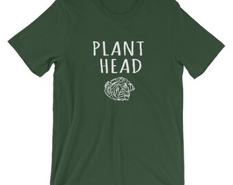 Funny Vegetarian Shirt, Gift for Vegetarian, Plant Head Shirt, Gift for Vegan, Funny Vegan Shirt, Vegan Present, Vegetarian Birthday Gift
