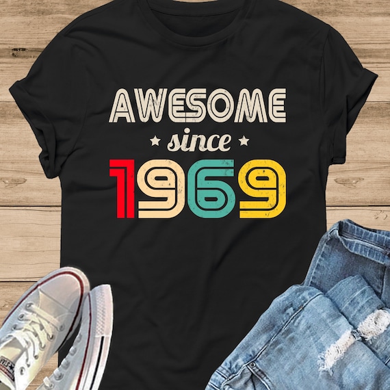 Awesome Since May 1969 T-Shirt Vintage 50th Birthday Gift Awesome Since May 1969 T-Shirt Vintage 50th Birthday Gift