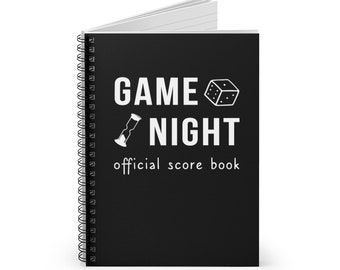 Game Night Score Keeping Notebook, Board Game Lover Gift, Board Game Record Keeping, Gift For Board Game Lover, Cool Housewarming Gift, Game