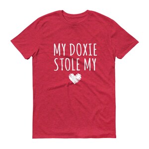 My Doxie Stole My Heart T-Shirt - Doxie Shirt, Dachshund Valentine Shirt, Dachshund Shirt, Valentines Shirt, Doxie, Wiener Dog