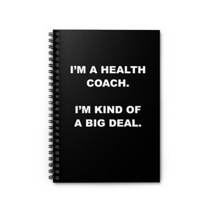 Regalo per Health Coach, regalo per Health Coach, quaderno per Health Coach Big Deal, nutrizionista, Wellness Coach, dietista, regalo per personal trainer
