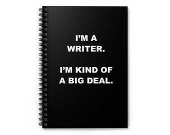 Writer Gifts, Gift for Writer, Big Deal Writer Notebook, Writing Notebook, Writer Christmas, Author Gift, Novelist Gift, Writer Journal