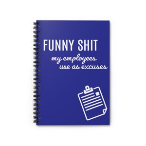 Funny Boss Gift, Manager Gift, Funny Shit My Employees Use As Excuses, Office Manager, Female + Male Boss Birthday Gift, Boss Christmas Gift