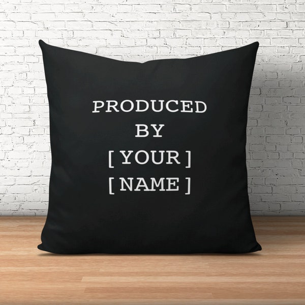 Producer Gifts, Gift For Producer, Film Producer, Music Producer, Game Producer, Produced By Custom Pillow, Personalized Producer Gift Idea