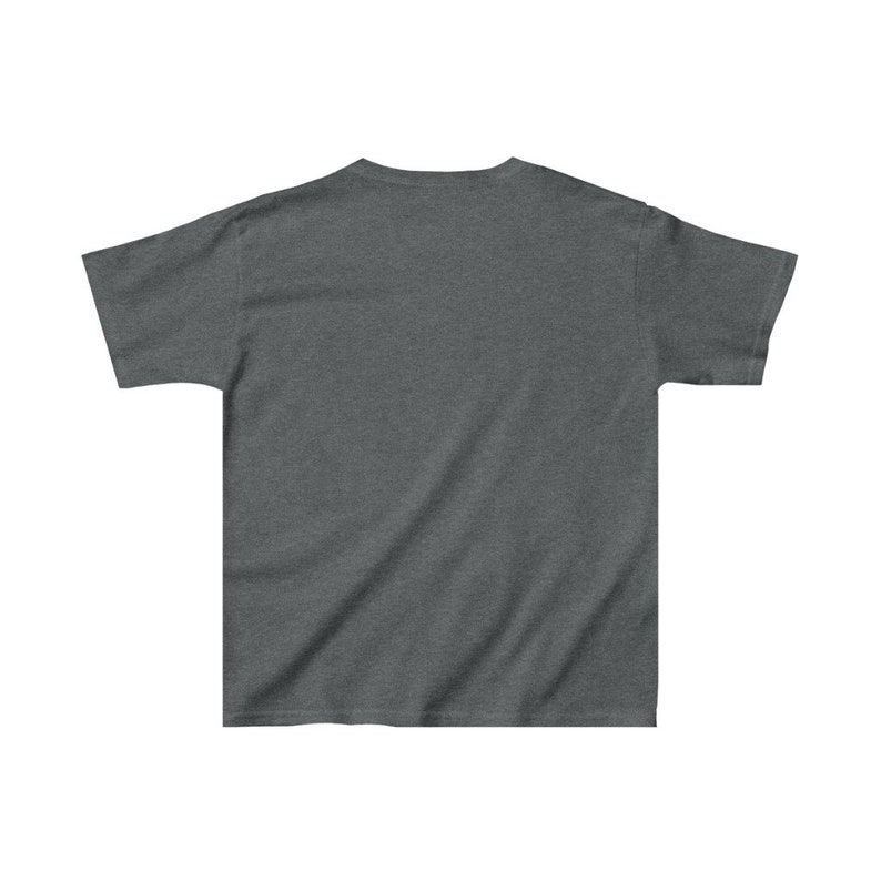 May include: A dark heather grey t-shirt with short sleeves. The t-shirt is made of a soft, comfortable material.