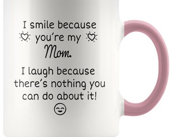 I smile because you're my Cousin - Best Cousin Mug - Gift Coffee or Tea Mug - Et