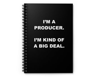 Producer Gifts, Gift for Producer, Big Deal Producer Notebook, Movie + Film Producer Present, Producer Christmas, Birthday, Funny Notebooks