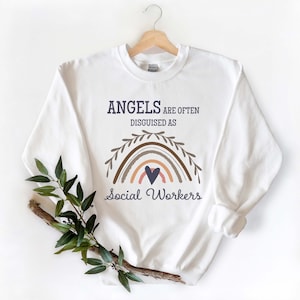 Sozialarbeiter-Sweatshirt, Wertschätzung für Sozialarbeiter, Dankeschön-Geschenk, Geschenk für Sozialarbeiter, Engel sind oft als Sozialarbeiter getarnt,